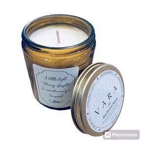 Vara Remembrance Soy Scented Candle for Father Sea Breeze Memorial Light for Dad
